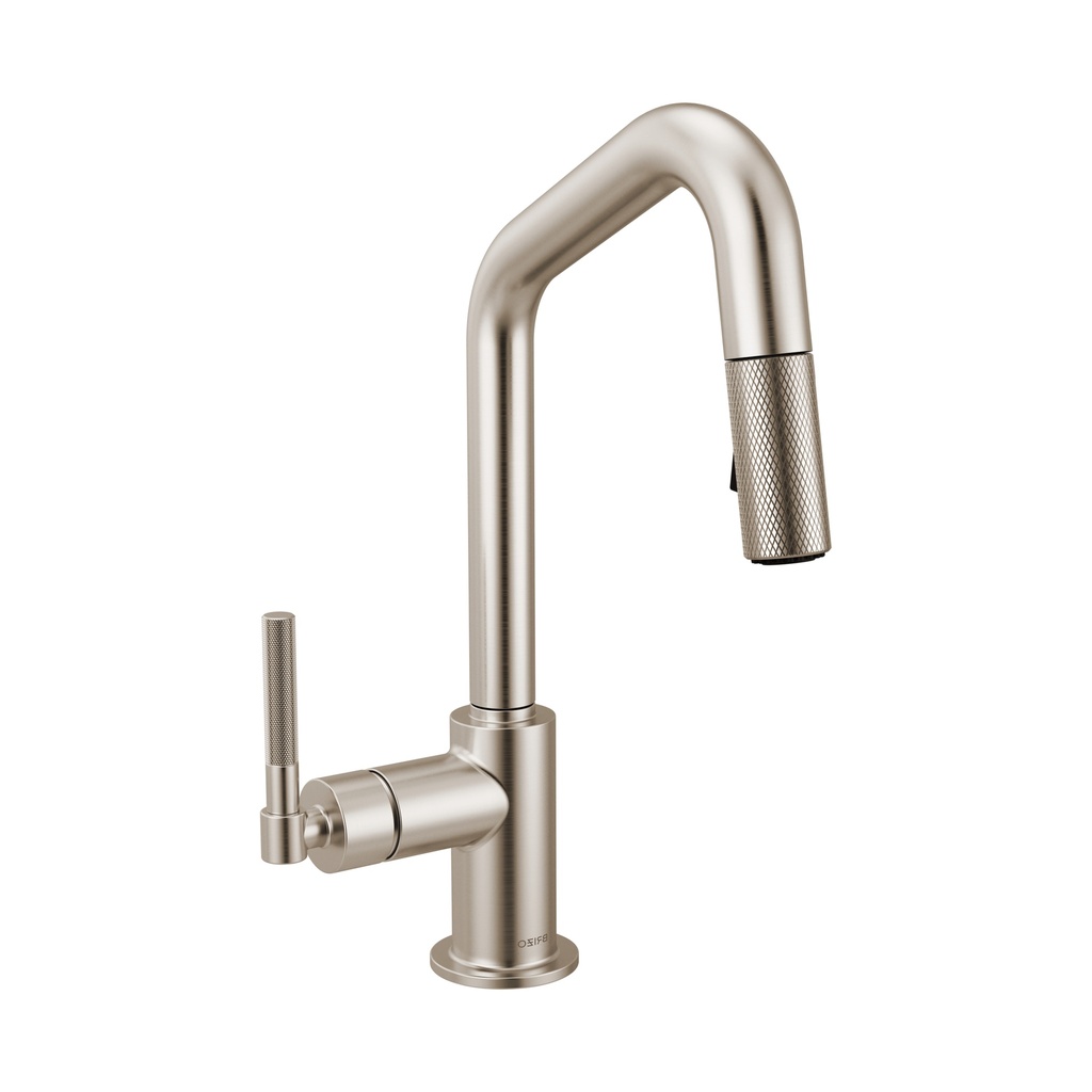 Brizo 63963LF-SS Litze Pull-Down Prep Faucet With Angle Spout Brilliance Stainless