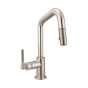 Brizo 63963LF-SS Litze Pull-Down Prep Faucet With Angle Spout Brilliance Stainless