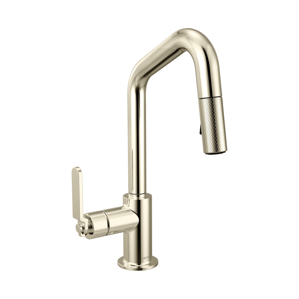 Brizo 63964LF-PN Litze Pull-Down Prep Faucet With Angle Spout Polished Nickel