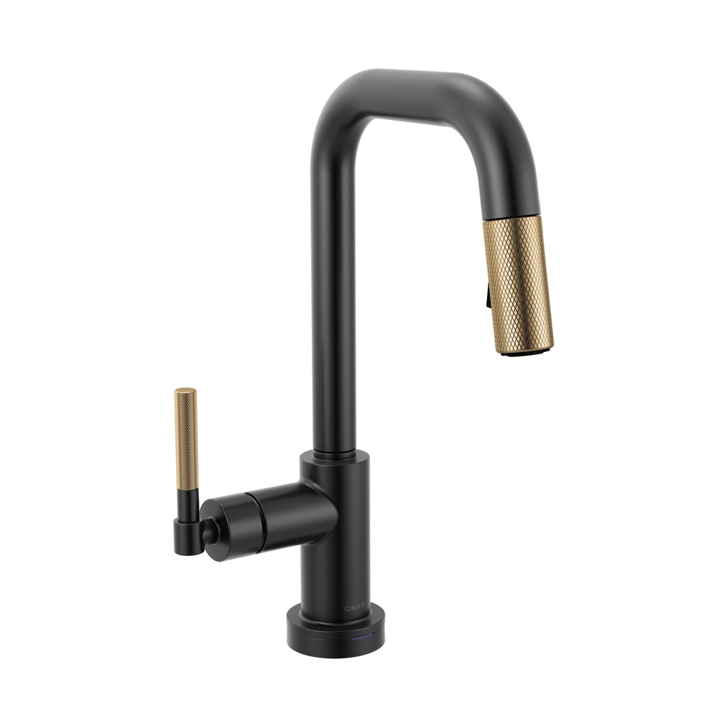 Brizo 64953LF-BLGL Litze SmartTouch Pull-Down Prep Faucet Matte Black Luxe Gold
