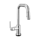 Brizo 64954LF-PC Litze SmartTouch Pull-Down Prep Faucet Industrial Handle Polished Chrome