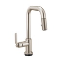 Brizo 64954LF-SS Litze SmartTouch Pull-Down Prep Faucet Industrial Handle Brilliance Stainless