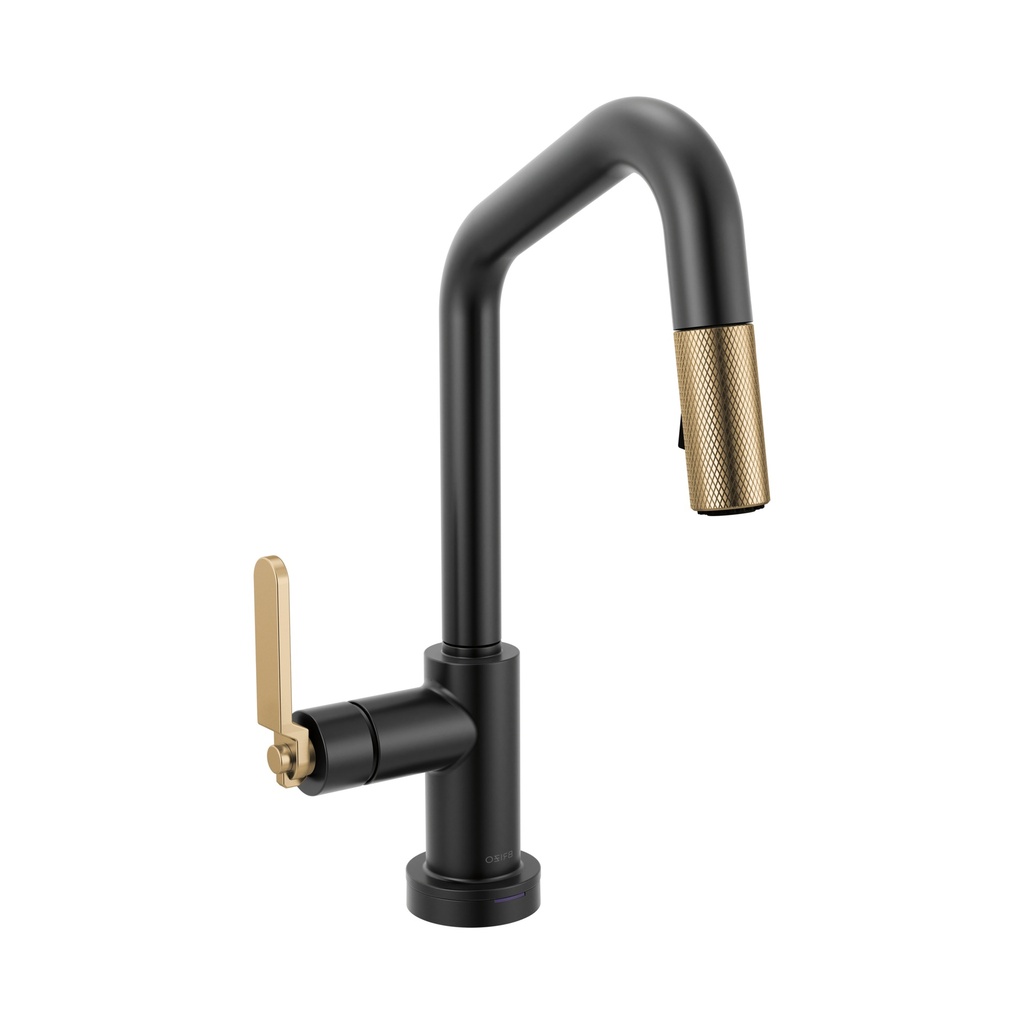 Brizo 64964LF-BLGL Litze SmartTouch Pull-Down Prep Faucet Matte Black Luxe Gold