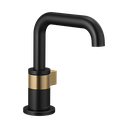 Brizo 65035LF-BLGL Litze Single Handle Single Hole Lavatory Faucet Matte Black Luxe Gold