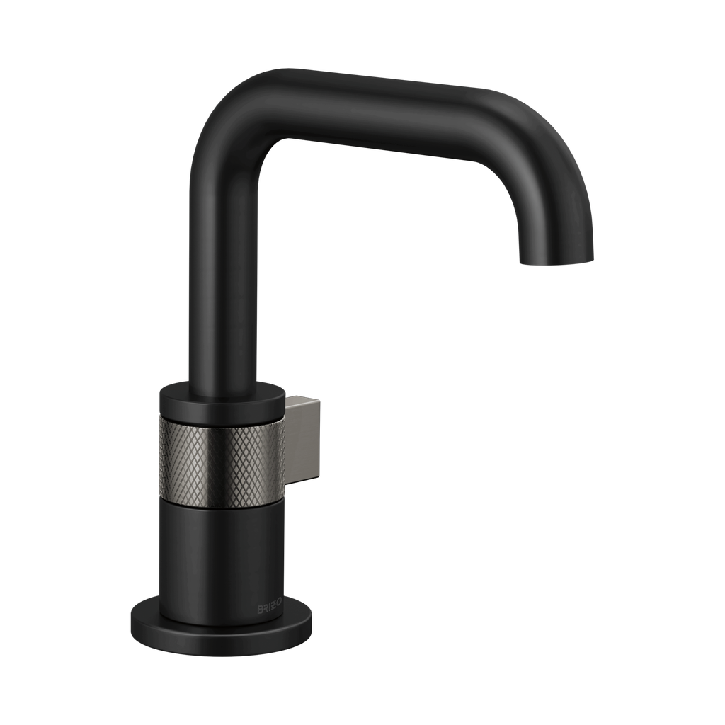 Brizo 65035LF-BLSL-ECO Litze Single Handle Single Hole Lavatory Faucet Matte Black Luxe Steel