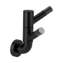 Brizo 693537-BLSL Litze Rotating Double Robe Hook With Knurling Matte Black Brilliance Luxe Steel