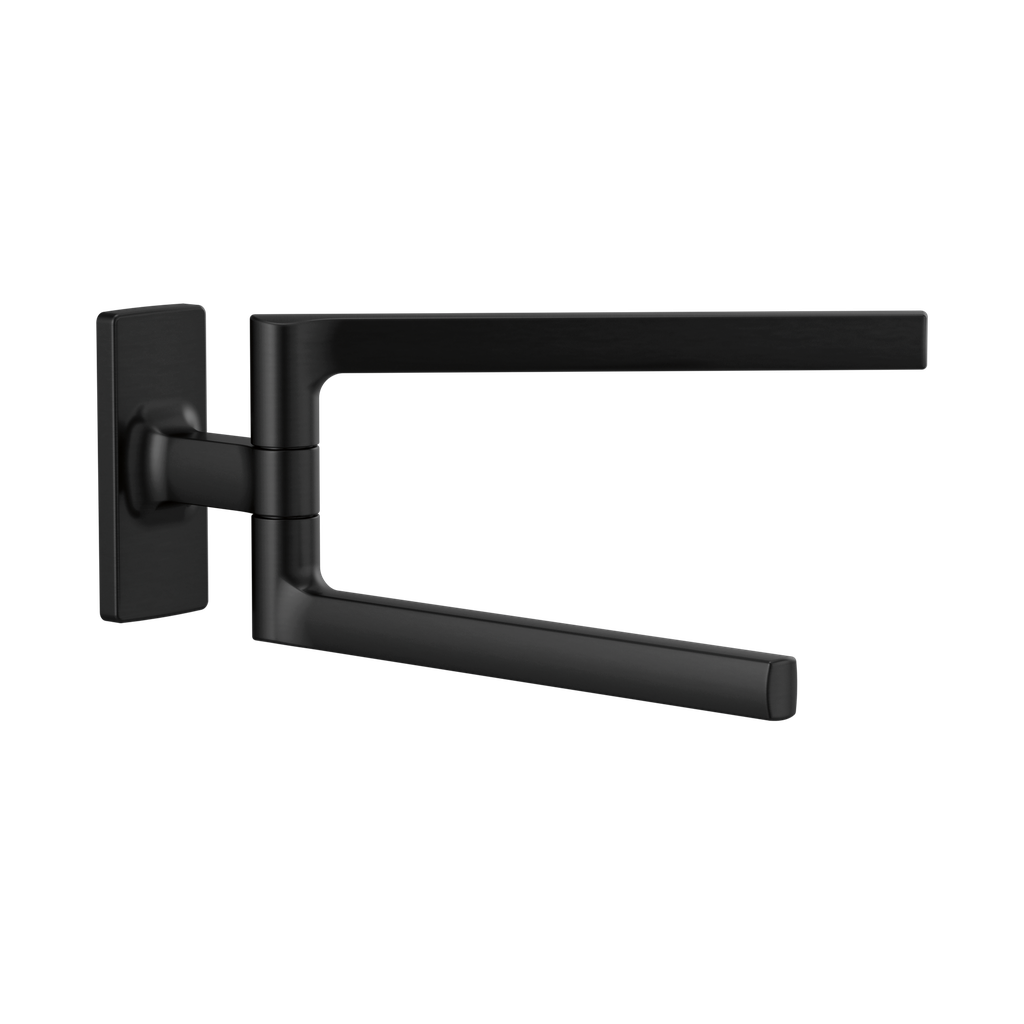 Brizo 694707-BL Kintsu 8" Mini Pivoting Towel Bar Matte Black