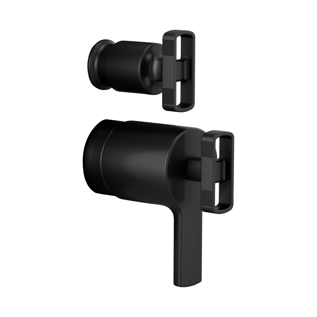 Brizo HK7506-BL Kintsu Thermostatic Integrated Diverter Trim Knob Matte Black