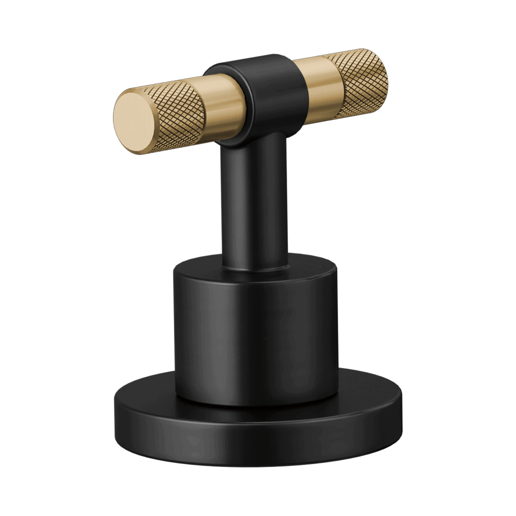 Brizo HL5333-BLGL-NM Litze Widespread T-Lever Handle Kit Matte Black Brilliance Luxe Gold