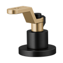 Brizo HL5334-BLGL-NM Litze Widespread Industrial Lever Handle Kit Matte Black Brilliance Luxe Gold