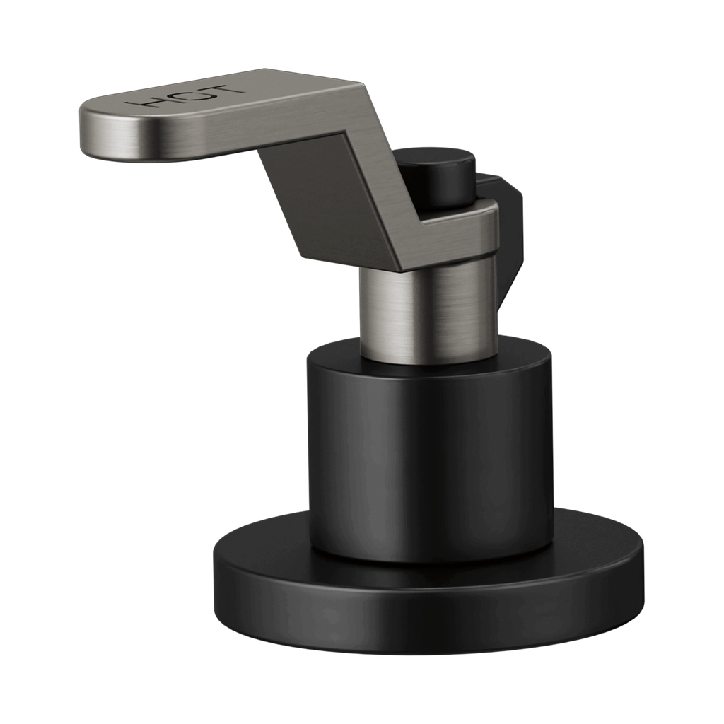 Brizo HL5334-BLSL-NM Litze Widespread Industrial Lever Handle Kit Matte Black Brilliance Luxe Steel