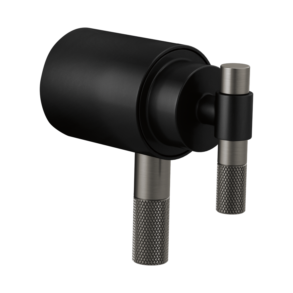 Brizo HL6033-BLSL Litze Thermostatic Trim T-Lever Handle Kit Matte Black Brilliance Luxe Steel