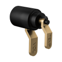 Brizo HL6034-BLGL Litze Thermostatic Trim Industrial Lever Handle Kit Matte Black Brilliance Luxe Gold