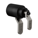 Brizo HL6034-BLSL Litze Thermostatic Trim Industrial Lever Handle Kit Matte Black Brilliance Luxe Steel