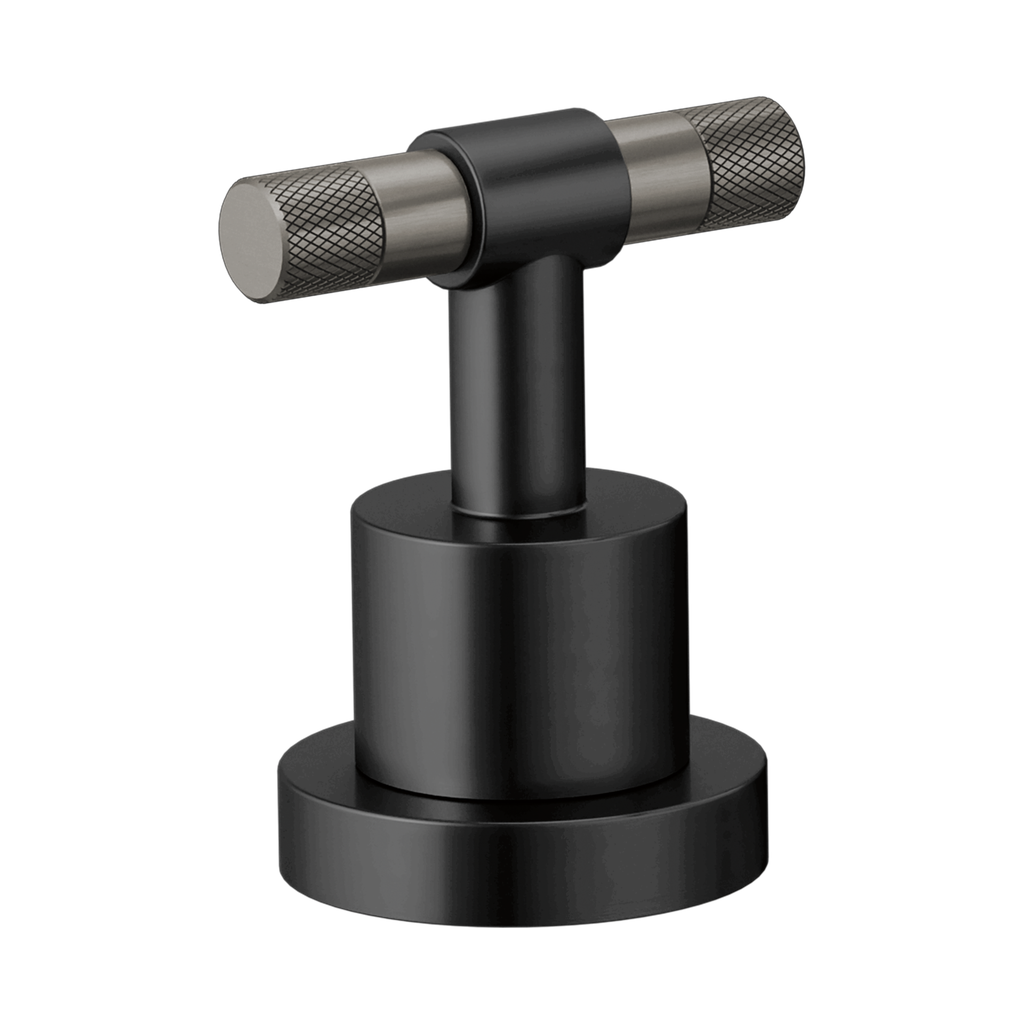 Brizo HL633-BLSL Litze Roman Tub T-Lever Handle Kit Matte Black Brilliance Luxe Steel