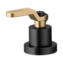 Brizo HL634-BLGL Roman Tub Handle Kit Industrial Lever Matte Black Brilliance Luxe Gold