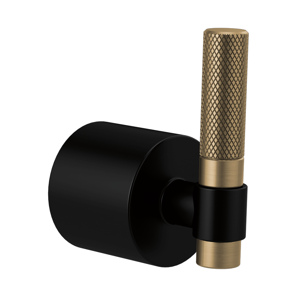 Brizo HL7033-BLGL Litze Freestanding Tub Filler Handle Kit Matte Black Brilliance Luxe Gold