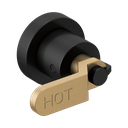 Brizo HL70434-BLGL Litze Wall Mount Tub Filler Lever Handle Kit Matte Black Brilliance Luxe Gold