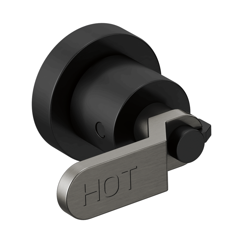 Brizo HL70434-BLSL Litze Wall Mount Tub Filler Lever Handle Kit Matte Black Brilliance Luxe Steel