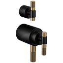 Brizo HL7533-BLGL Litze Thermostatic Valve With Diverter Trim Handle Kit Matte Black Brilliance Luxe Gold