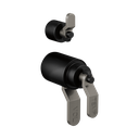 Brizo HL7534-BLSL Litze Thermostatic Valve With Diverter Trim Handle Kit Matte Black Brilliance Luxe Steel