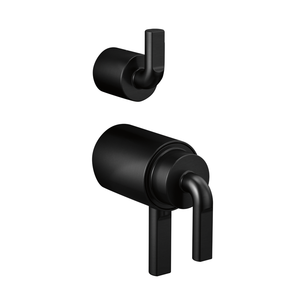 Brizo HL7539-BL Litze Thermostatic Valve With Diverter Trim Handle Kit Matte Black