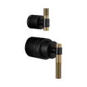 Brizo HL75P33-BLGL Litze Pressure Balance Valve Trim T-Lever Handle Kit Matte Black Brilliance Luxe Gold