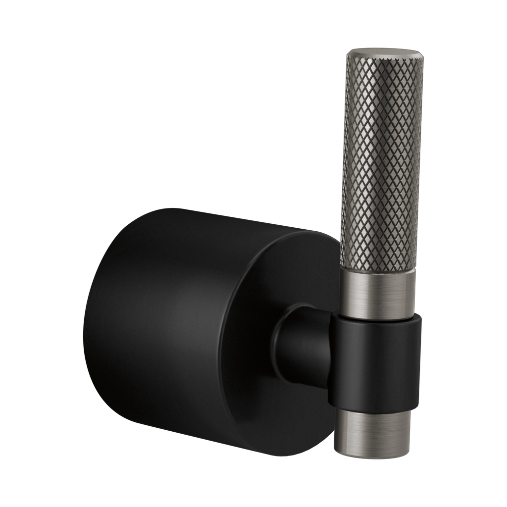 Brizo HL933-BLSL Litze 3 And 6 Setting Diverter Trim Handle Kit Matte Black Brilliance Luxe Steel