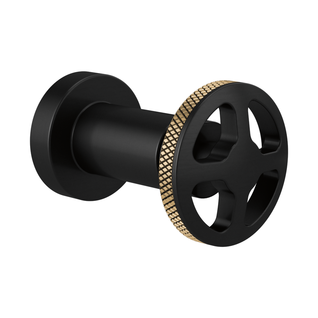 Brizo T66635-BLGL Litze Sensori Volume Control Wheel Handle Matte Black Brilliance Luxe Gold
