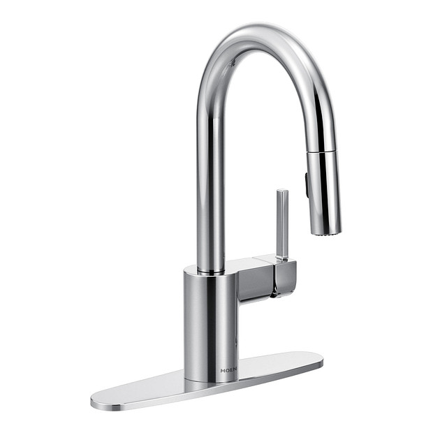 Moen 5965 Align Chrome One Handle High Arc Pulldown Bar Faucet