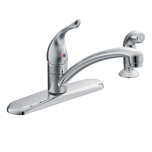 Moen 7430 Chateau Chrome One Handle Low Arc Kitchen Faucet