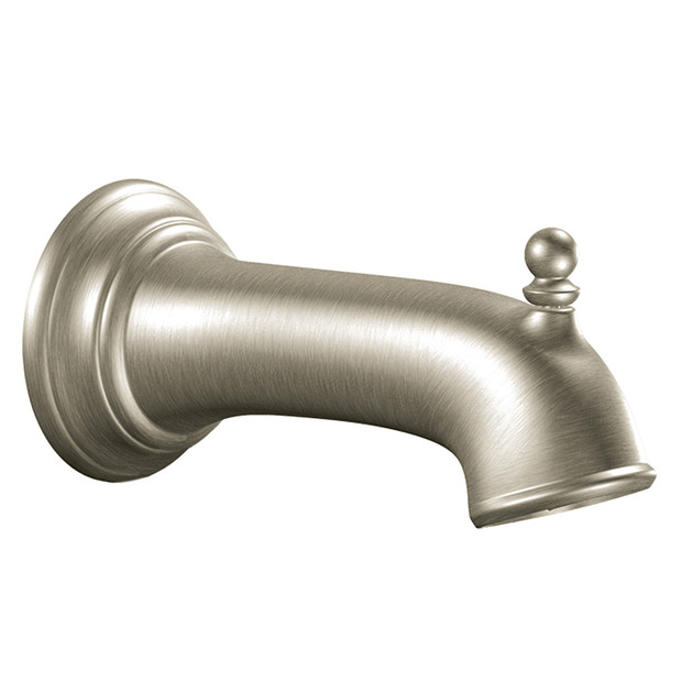 Moen 3857BN Brushed Nickel 7 1/4" Tub Spout With 1/2" Slip Fit Connection