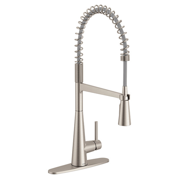 Moen 5925SRS Sleek Spot Resist Stainless One Handle Pulldown Kitchen Faucet