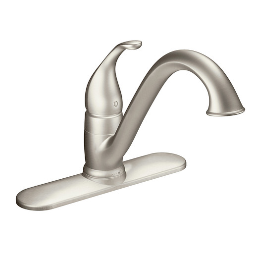 Moen 7825SRS Camerist Spot Resist Stainless One Handle Low Arc Kitchen Faucet 