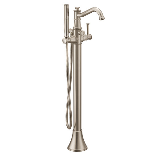 Moen 9025BN Belfield Brushed Nickel One Handle Tub Filler Includes Hand Shower