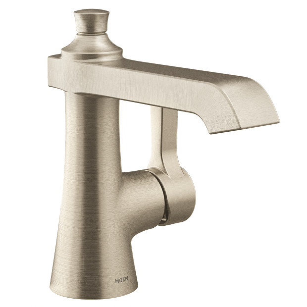 Moen S6981BN Flara Brushed Nickel One Handle High Arc Bathroom Faucet