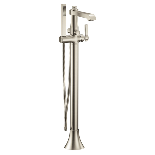 Moen S931BN Flara Brushed Nickel One Handle Tub Filler Includes Hand Shower