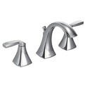 Moen T6905 Voss Chrome Two Handle High Arc Bathroom Faucet