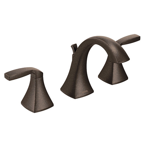 Moen T6905ORB Voss Oil Rubbed Bronze Two Handle High Arc Bathroom Faucet