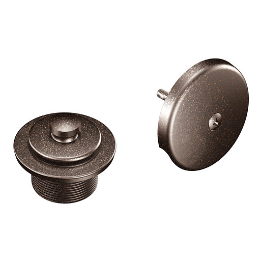 Moen T90331ORB Oil Rubbed Bronze Push-N-Lock Tub Drain Kit With 1-1/2" Threads