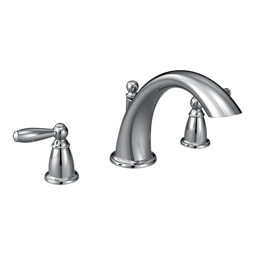 Moen T933 Brantford Chrome Two Handle Low Arc Roman Tub Faucet