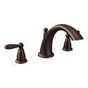 Moen T933ORB Brantford Oil Rubbed Bronze Two Handle Low Arc Roman Tub Faucet