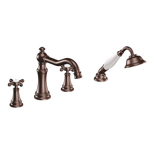 Moen TS21102ORB Trim Weymouth Roman Tub With Hh Cross Orb