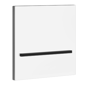 Gessi 20295#239 Wall-Fixing Cascade Spout With Separate Control (Not Included). 1/2" Connections Flow Rate 4.8 Gpm At 60 Psi