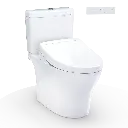 TOTO MW4463446CEMGN#01 Aquia IV Washlet+ S5 Two Piece Toilet Cotton