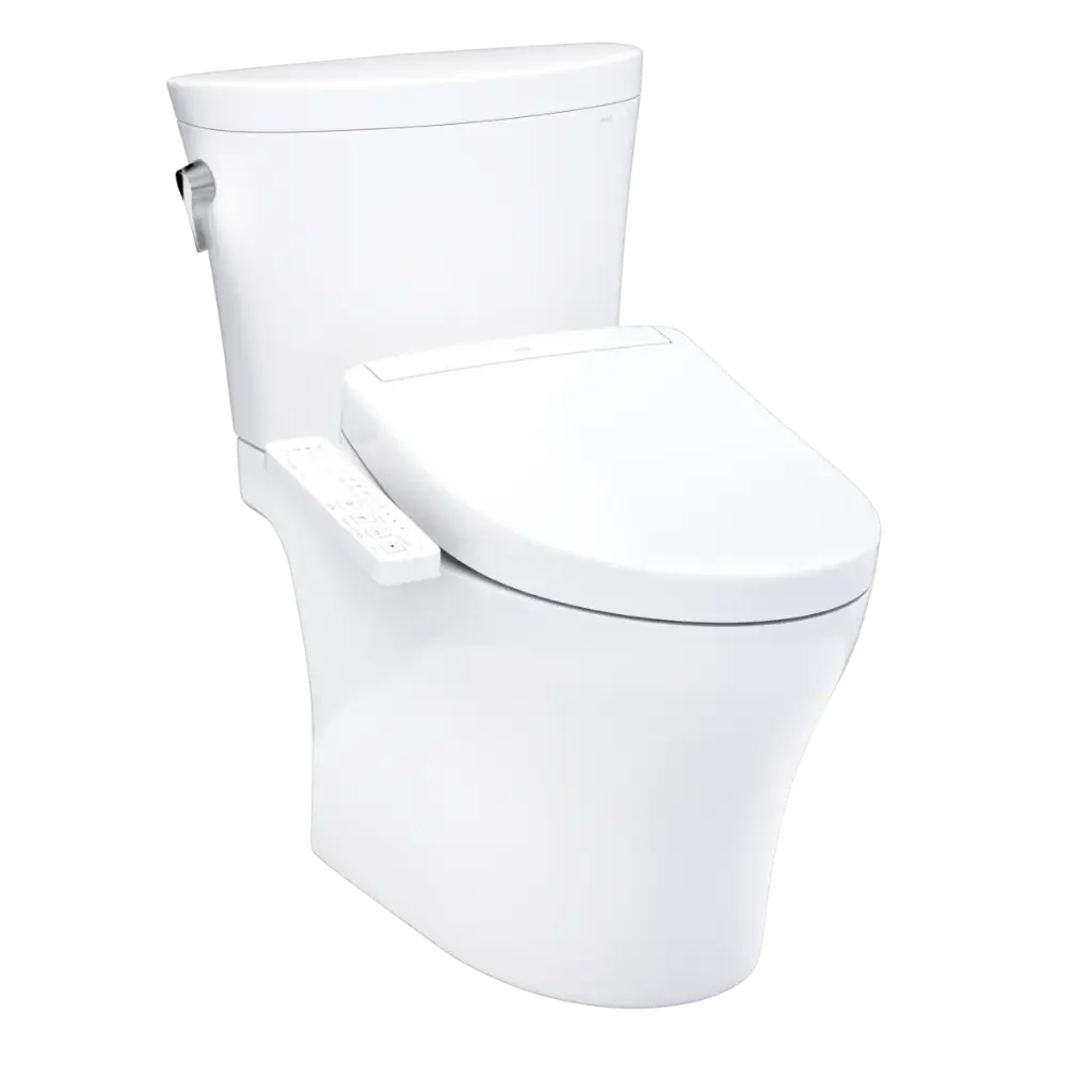 TOTO MW4483346CEMFGN#01 Aquia IV Arc Washlet+ S2 Two Piece Toilet Cotton