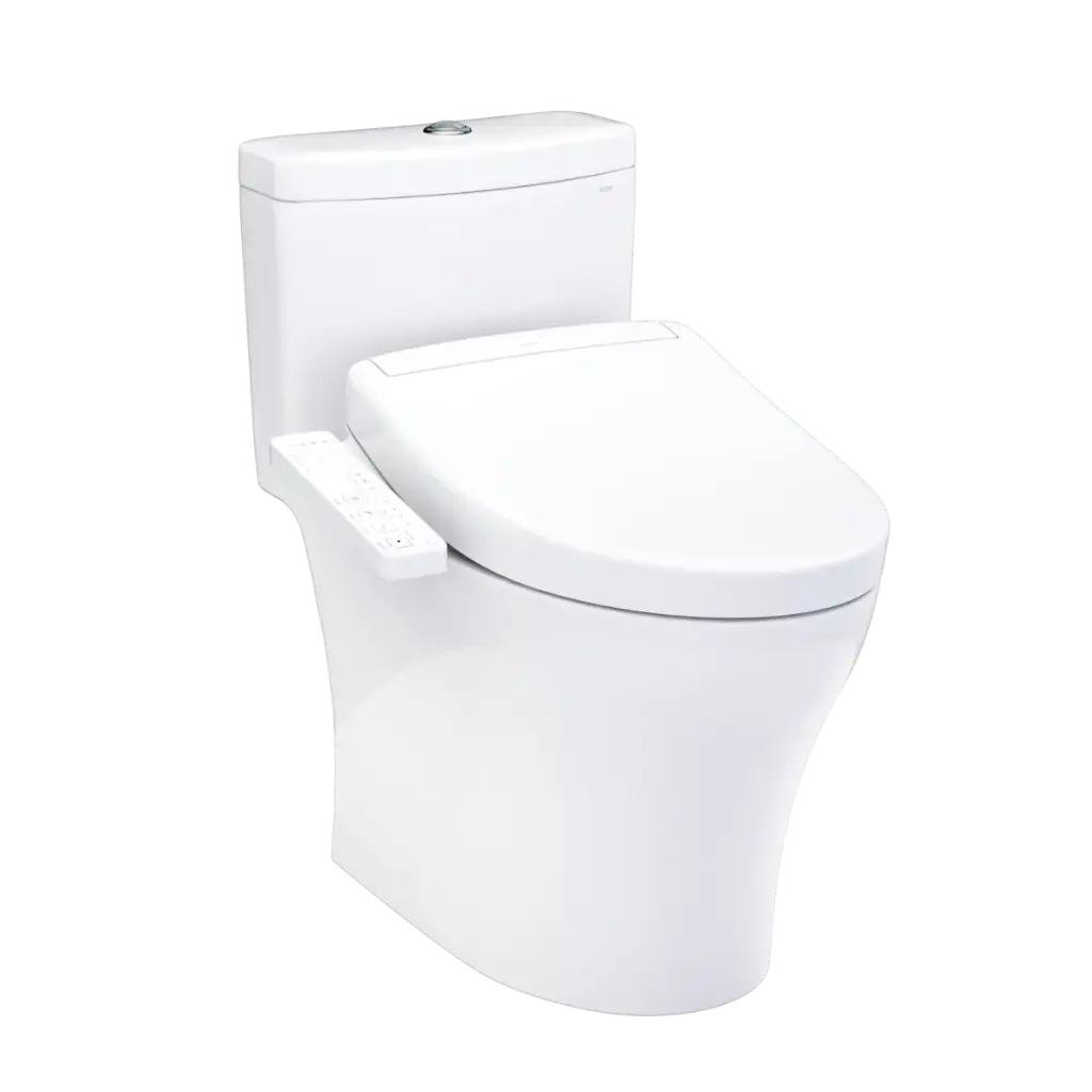 TOTO MW6463346CEMFGN#01 Aquia IV Washlet+ S2 One Piece Toilet Cotton