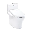 TOTO MW6463346CEMFGN#01 Aquia IV Washlet+ S2 One Piece Toilet Cotton