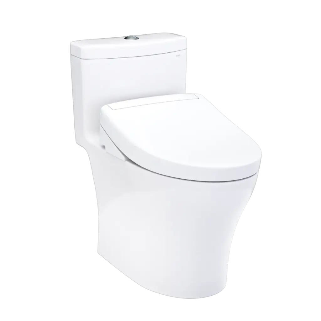 TOTO MW6463446CEMFGN#01 Aquia IV Washlet+ S5 One Piece Toilet Cotton