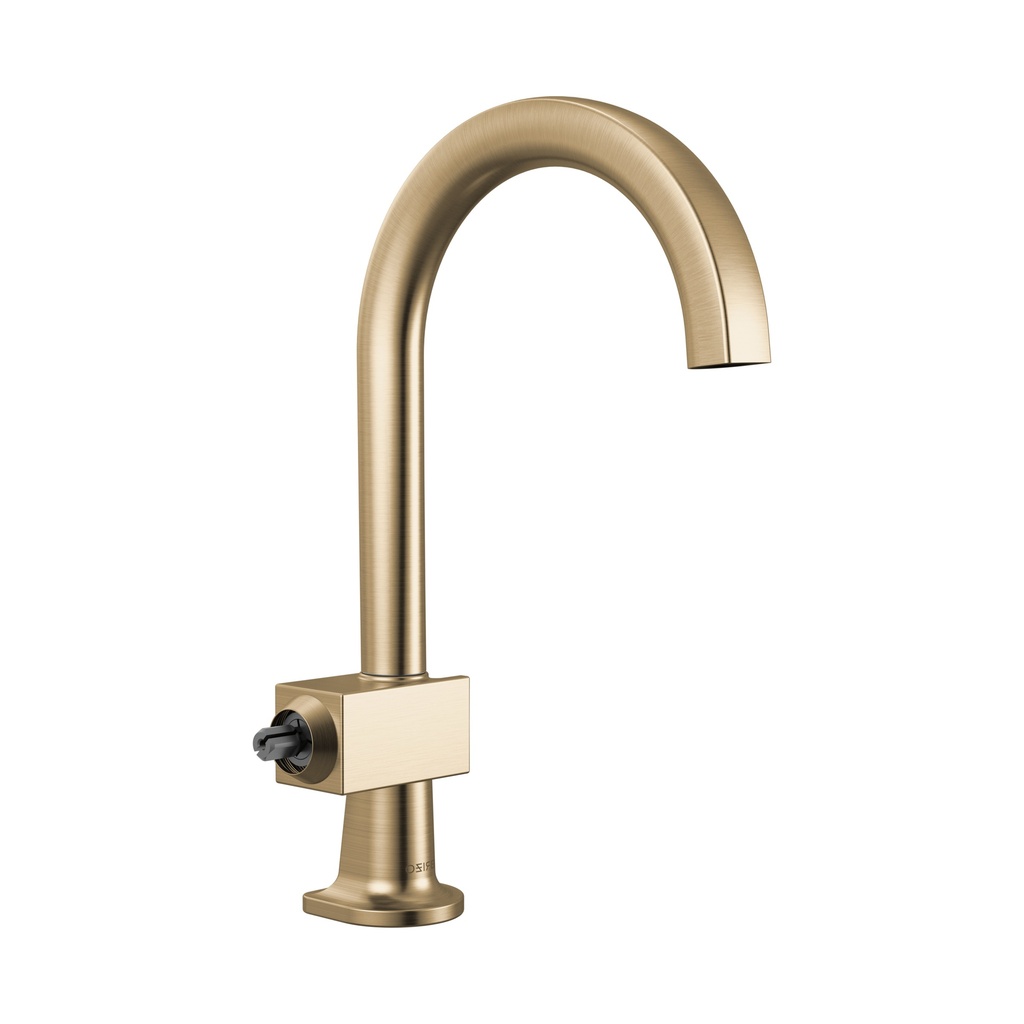 Brizo 61022LF-GLLHP Bar Faucet With Arc Spout Less Handle Brilliance Luxe Gold